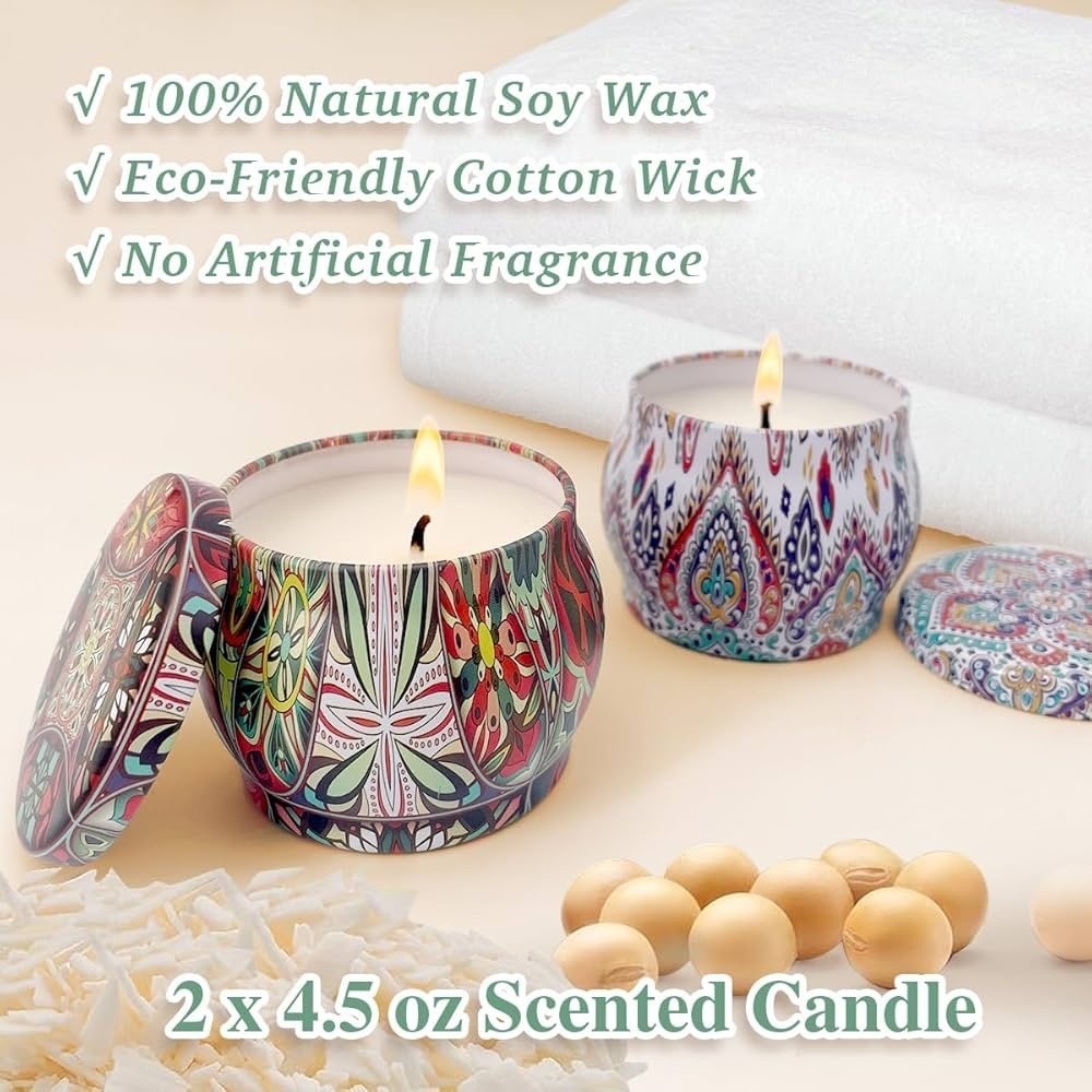 CleanBliss|Luxury Spa Gift Set Shower Steamers, Bath Bombs, Candles & Body Scrub - Picture 5 of 12